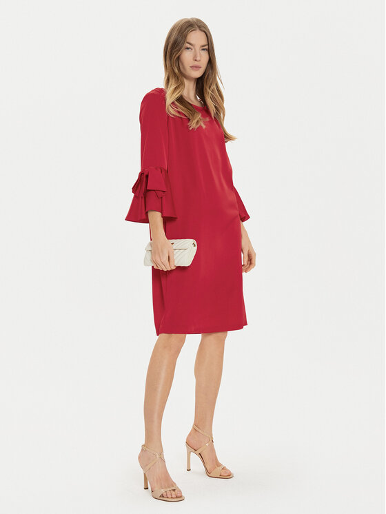 Joseph Ribkoff Joseph Ribkoff Sukienka koktajlowa 244235 Czerwony Loose Fit