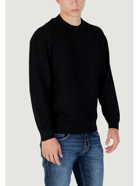 Armani Exchange Armani Exchange Maglione PULLOVER Nero Over Fit
