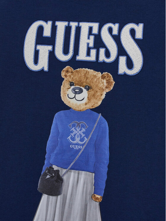 Guess Guess Tričko J6RI10 K6YW4 Tmavomodrá Regular Fit