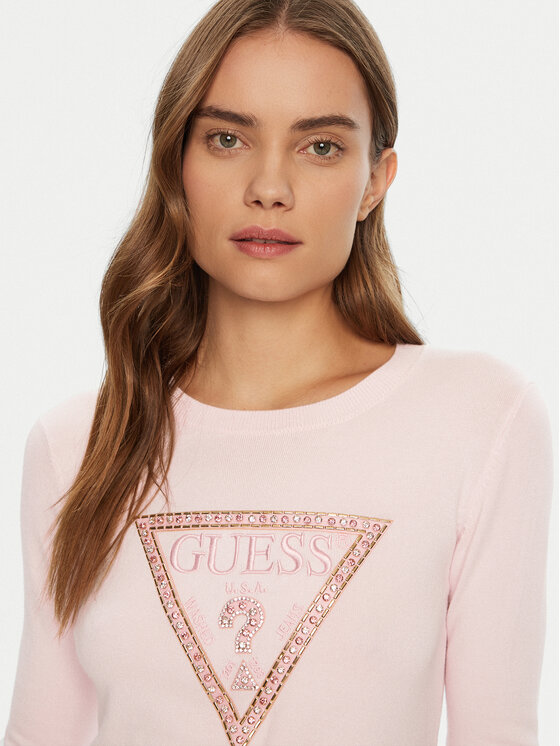 Guess Guess Блуза W5RR39 Z2NQ2 Розов Regular Fit