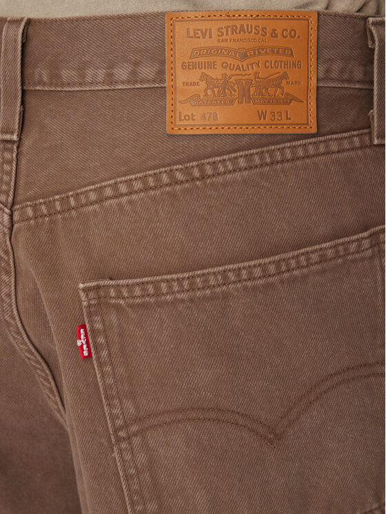 Levi's® Levi's® Jeans kratke hlače 478™ 001GU-0003 Rjava Baggy Fit