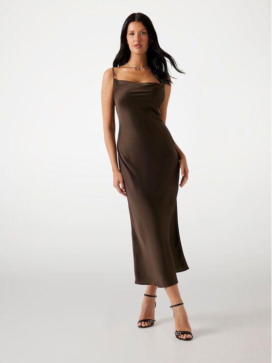 Guess Sukienka codzienna W5GK85 WH9C2 Brązowy Regular Fit