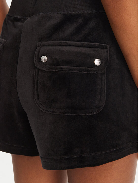 Juicy Couture Juicy Couture Szorty sportowe Eve JCBHS224801 Czarny Regular Fit