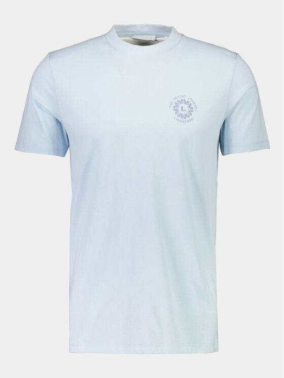Lindbergh Lindbergh T-Shirt 30-400267 Světle modrá Relaxed Fit