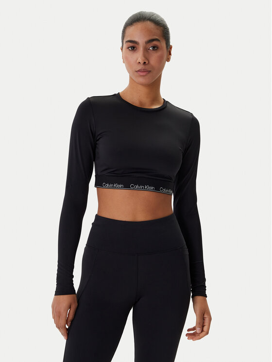 Calvin Klein Swimwear Calvin Klein Swimwear Bluza LV00Q61128 Črna Slim Fit