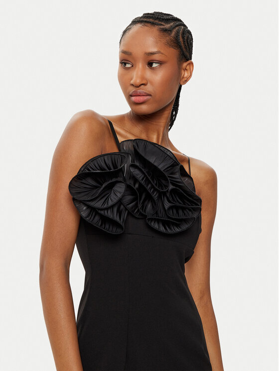 Rinascimento Rinascimento Rochie cocktail CFC0121697003 Negru Slim Fit