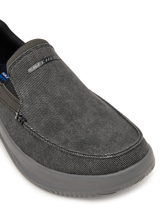 Skechers Skechers Polobotky Relaxed Fit: Hasting - Fielden 205066/BLK Černá