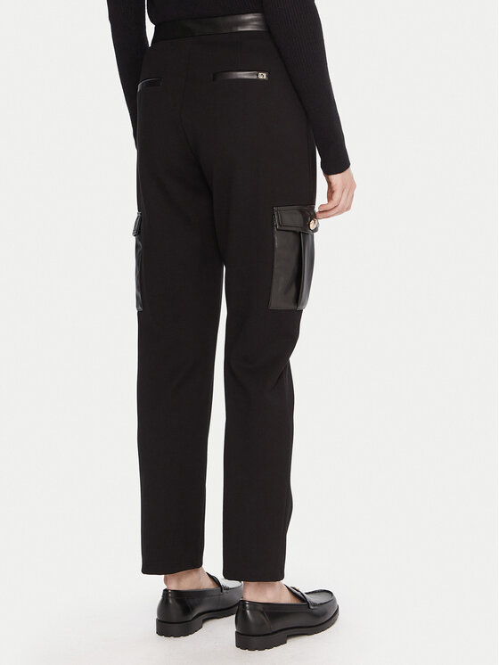 Gaudi Gaudi Pantaloni din material 521BD24003 Negru Slim Fit