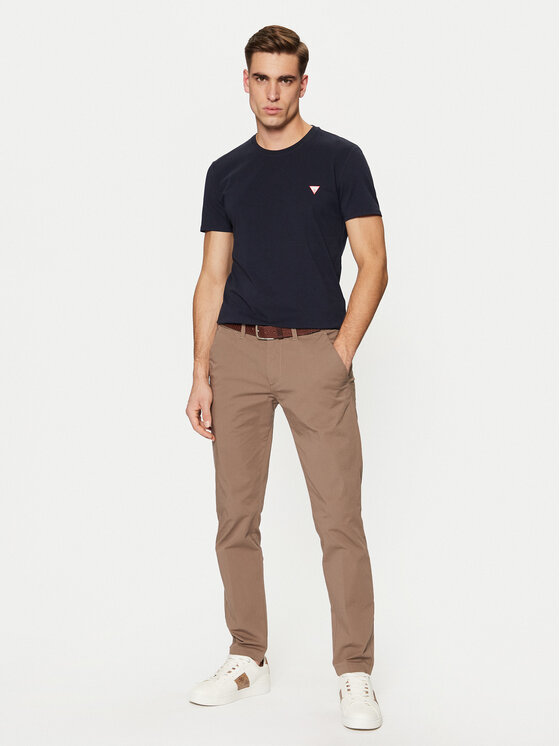 Guess Guess Tričko M2YI24 J1314 Tmavomodrá Slim Fit