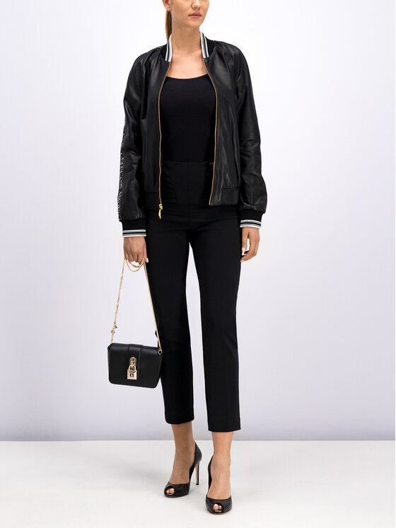 Cavalli Class Cavalli Class Текстилни панталони A1ITB131 Черен Regular Fit