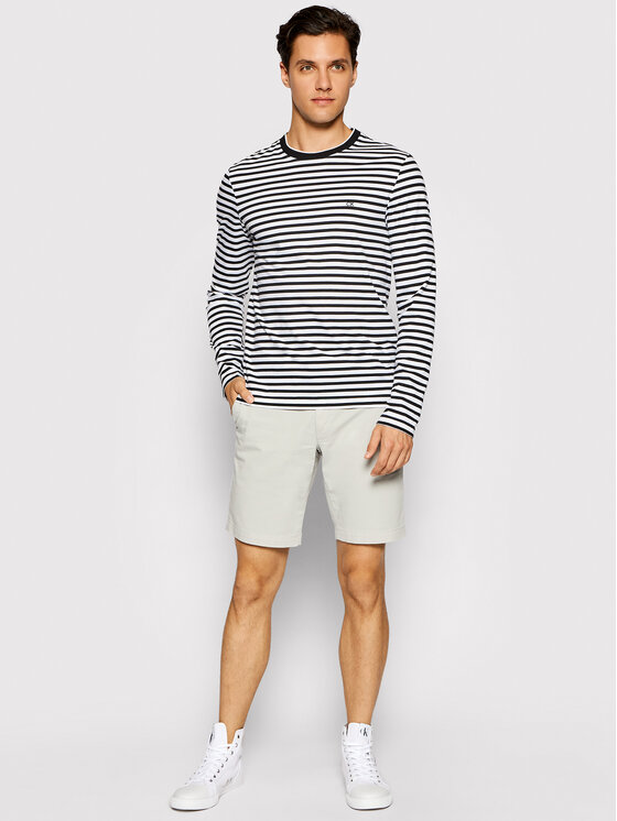 Pantaloncini di tessuto Garment Dye Belted