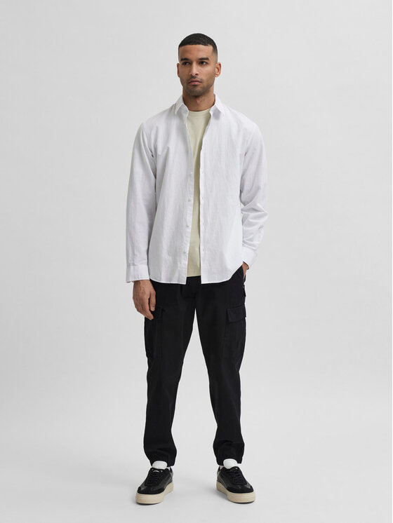 Selected Homme Selected Homme Krekls 16078867 Balts Slim Fit