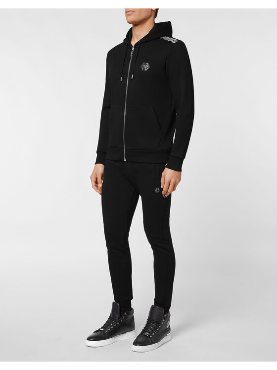 PHILIPP PLEIN PHILIPP PLEIN Felpa 10579 Nero Athletic Fit