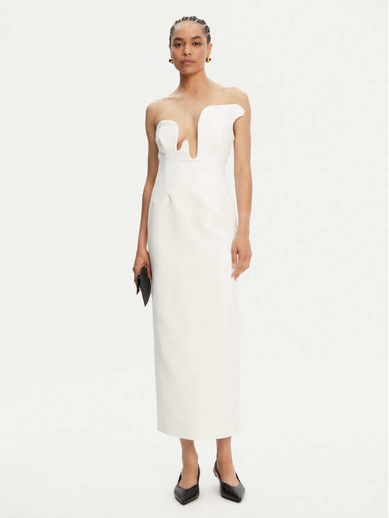 BARDOT BARDOT Kokteiļkleita Rosalyn 59733DB Balts Regular Fit