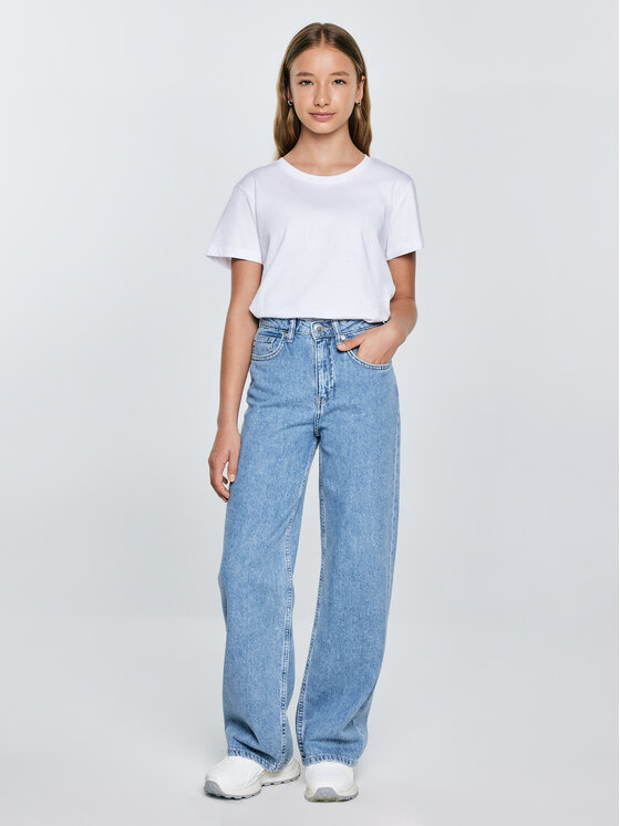 BIG STAR BIG STAR T-Shirt BASSECA Biały Basic Fit