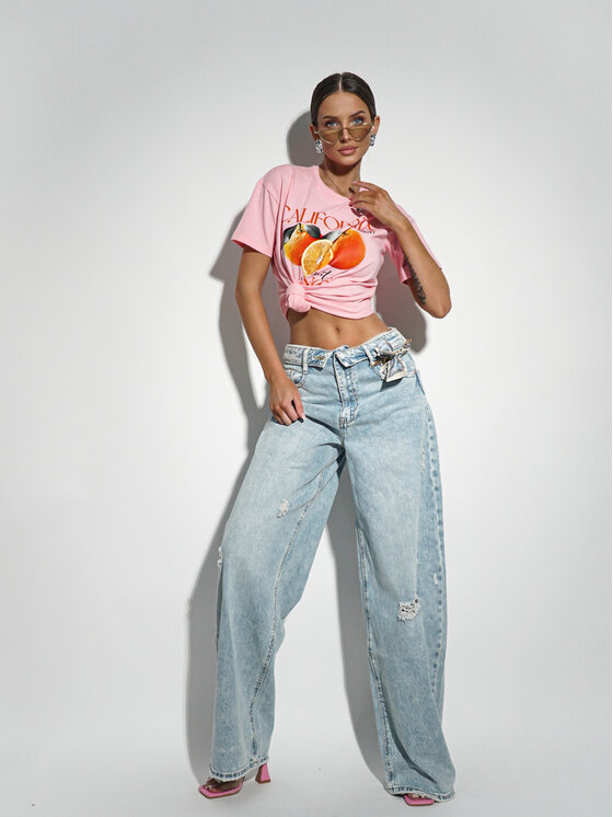 LilaLou LilaLou Jeansy Bali Niebieski Regular Fit