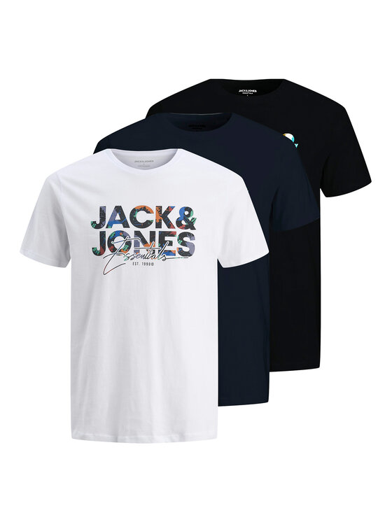 Jack&Jones Jack&Jones Set od 3 majice Geplas 12288303 Šarena Regular Fit