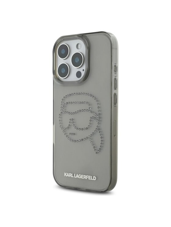 KARL LAGERFELD KARL LAGERFELD Etui na telefon IML Rhinestones Karl Head Czarny