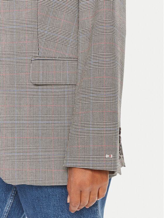 Tommy Hilfiger Tommy Hilfiger Švarkas WW0WW42248 Pilka Regular Fit