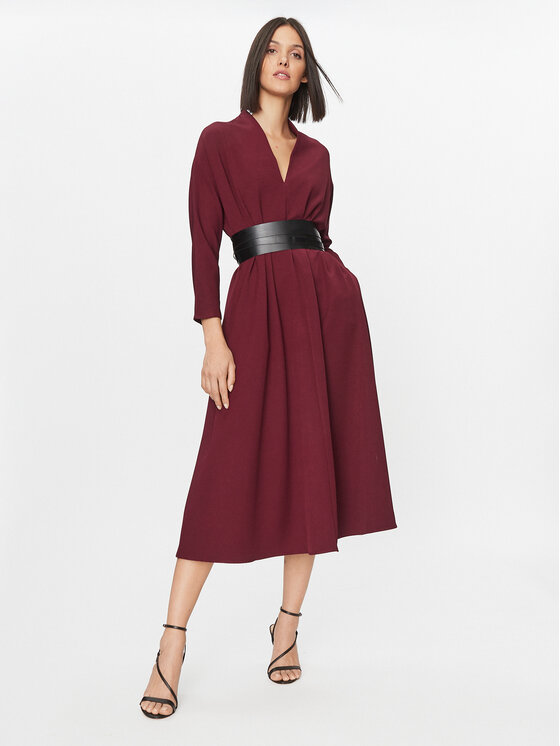 Imperial Imperial Повсякденна сукня AAFZGEU Бордовий Regular Fit