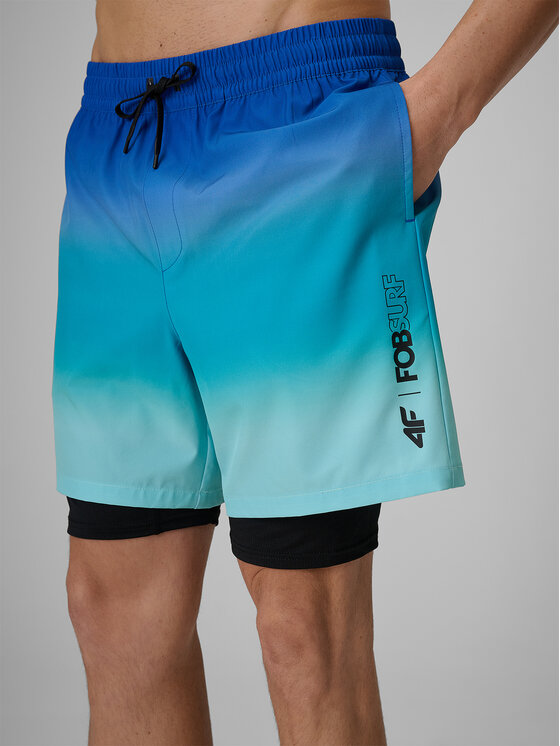4F 4F Plavecké šortky FOB SUMMER Modrá Regular Fit
