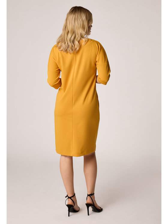 QUIOSQUE QUIOSQUE Sukienka codzienna Quiosque 4NB014301 Żółty Regular Fit