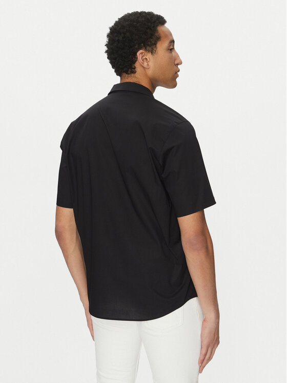 KARL LAGERFELD KARL LAGERFELD Cămașă 605443 552600 Negru Relaxed Fit