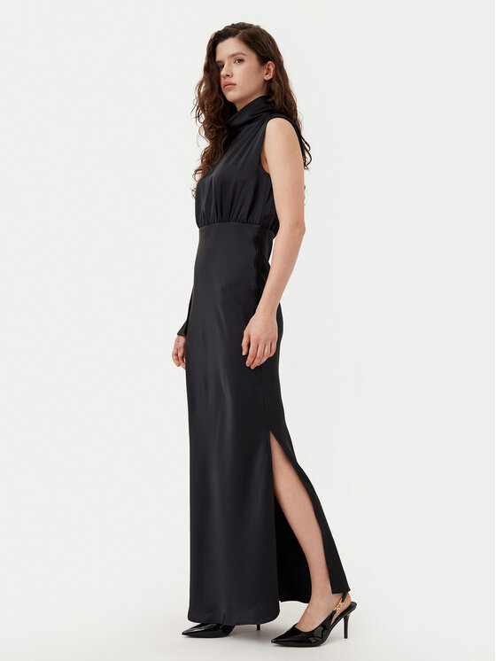 HUGO HUGO Kokteilinė suknelė Karile 50534559 Juoda Slim Fit