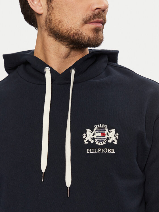 Tommy Hilfiger Tommy Hilfiger Bluza MW0MW37462 Granatowy Regular Fit