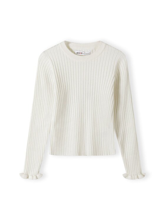 minoti minoti Sweter 26KNIT54 Biały Regular Fit