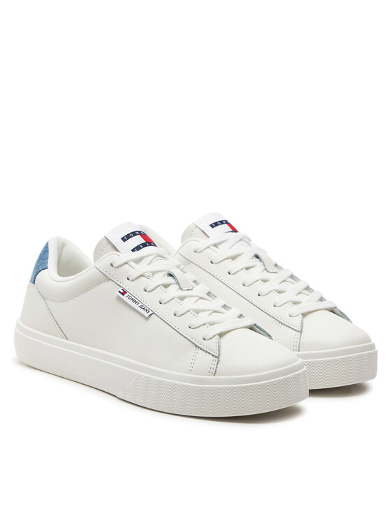 Tommy Jeans Sneakers Tjw Cupsole Sneaker Denim EN0EN02652 Ecru Modivo