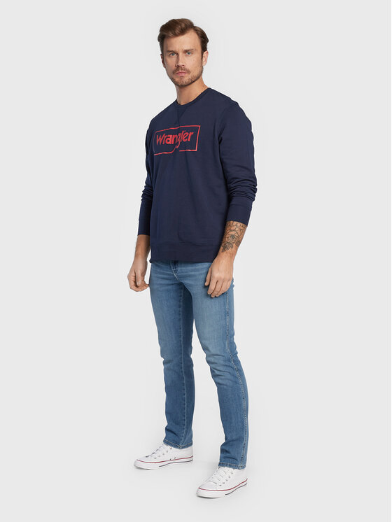 Wrangler Wrangler Jeansy Texas W12S7424J 112319197 Niebieski Authentic Slim Fit