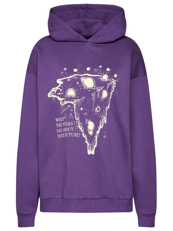 Local Heroes Local Heroes Mikina What Stars Say Hoodie AW2021S0001 Fialová Regular Fit