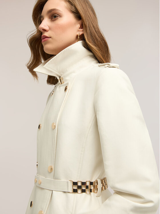 Motivi Motivi Cappotto invernale 0014Q000644N011 Bianco Regular Fit