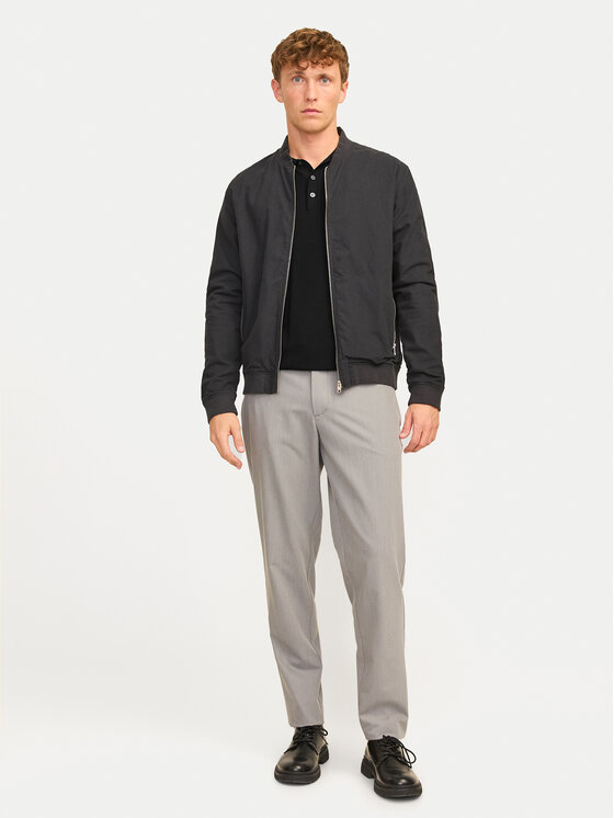 Jack&Jones Jack&Jones Тениска с яка и копчета William 12259650 Черен Regular Fit