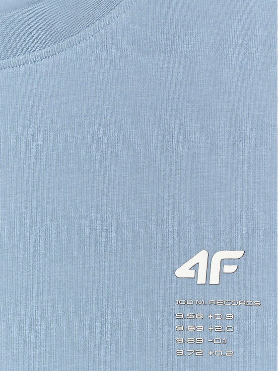 4F 4F T-Shirt COMMERCIAL 3 Niebieski jasny Regular Fit
