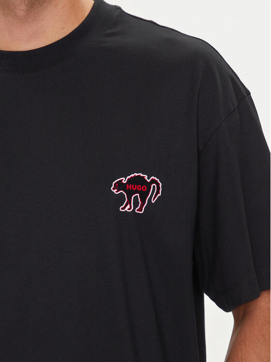 HUGO Hugo T-Shirt Dimonade 50518963 Czarny Relaxed Fit