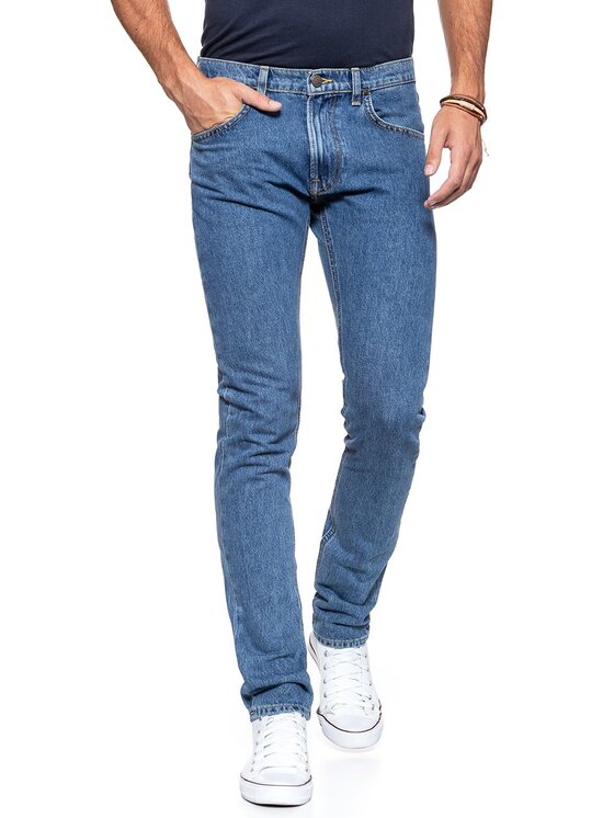 Lee Lee Jeansy LUKE Niebieski Slim Fit