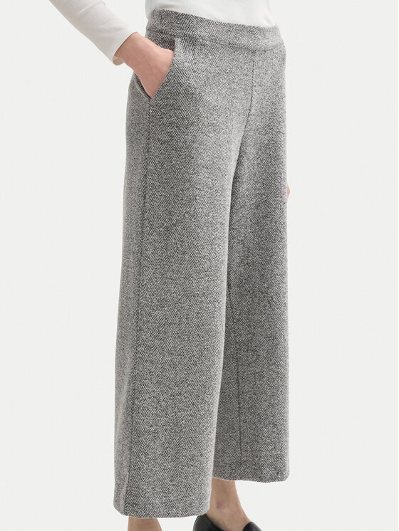 Tom Tailor Tom Tailor Kalhoty culottes 1044270 Šedá Relaxed Fit