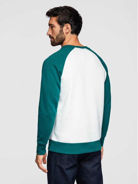 Ombre Ombre Mikina OM-SSNZ-0239 Zelená Regular Fit