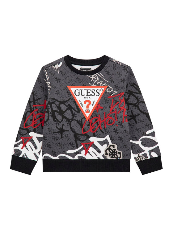 Guess Guess Mikina N5BQ05 KAD74 Šedá Regular Fit