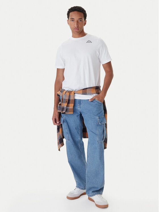 Kappa Kappa 3 marškinėlių komplektas Logo Sylvo 322562W Balta Regular Fit