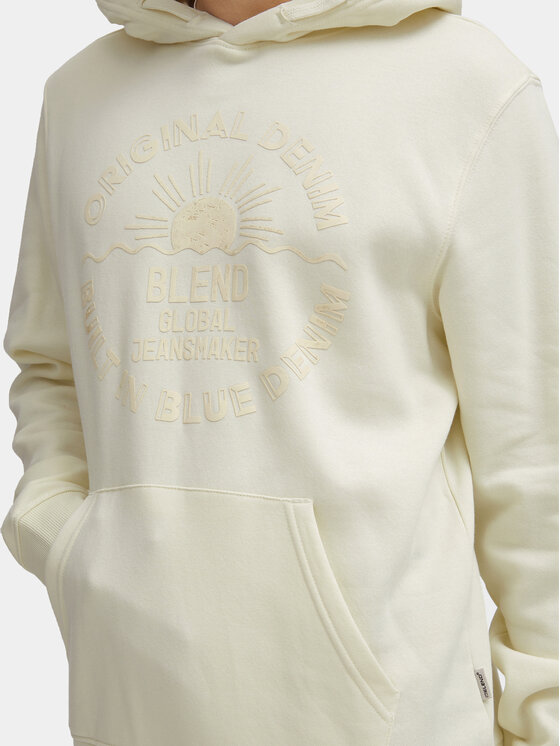Blend Blend Felpa 20716546 Écru Regular Fit