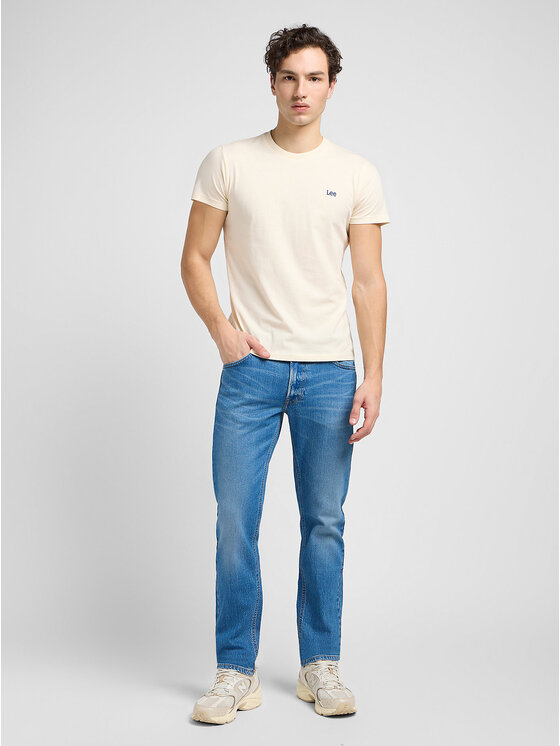 Lee Lee Jeansy DAREN ZIP FLY Niebieski Straight Fit