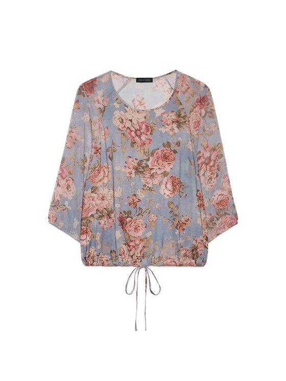 Fiorella Rubino Fiorella Rubino Blusa 2133T002520N0R4 Turchese Boxy Fit