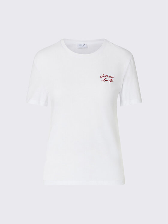 Liu Jo Liu Jo T-shirt WF6348J6308L9374 Bianco Regular Fit