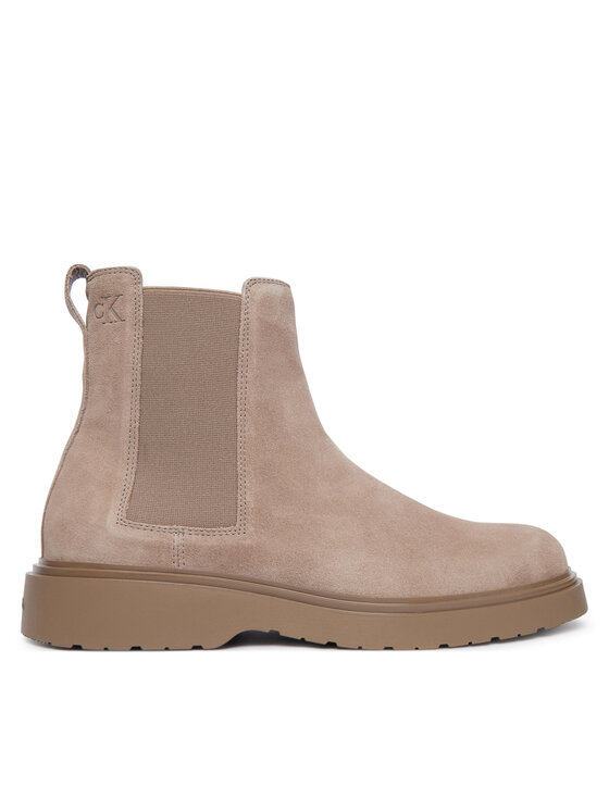 Calvin Klein Calvin Klein Klassische Stiefeletten Combat Ess Chelsea Boot Su YM0YM01372 Braun