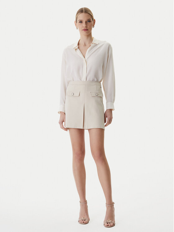 Guess Guess Cпідниця-міні W6RD57 KCMU2 Бежевий Classic Fit