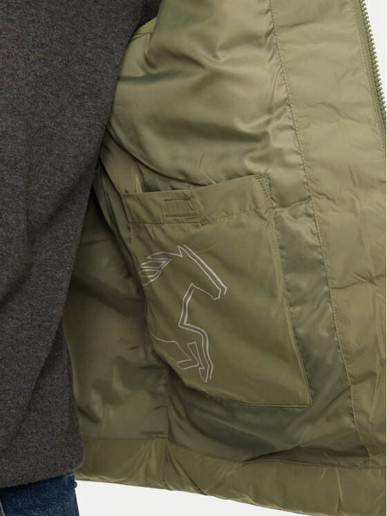 Mustang Mustang Gilet Dublin 1015601 Verde Regular Fit