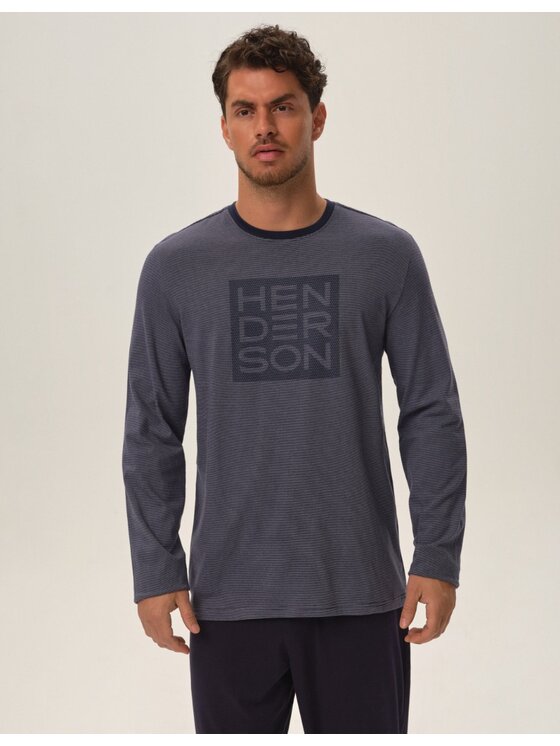 Henderson Henderson Piżama 41909 Niebieski Regular Fit